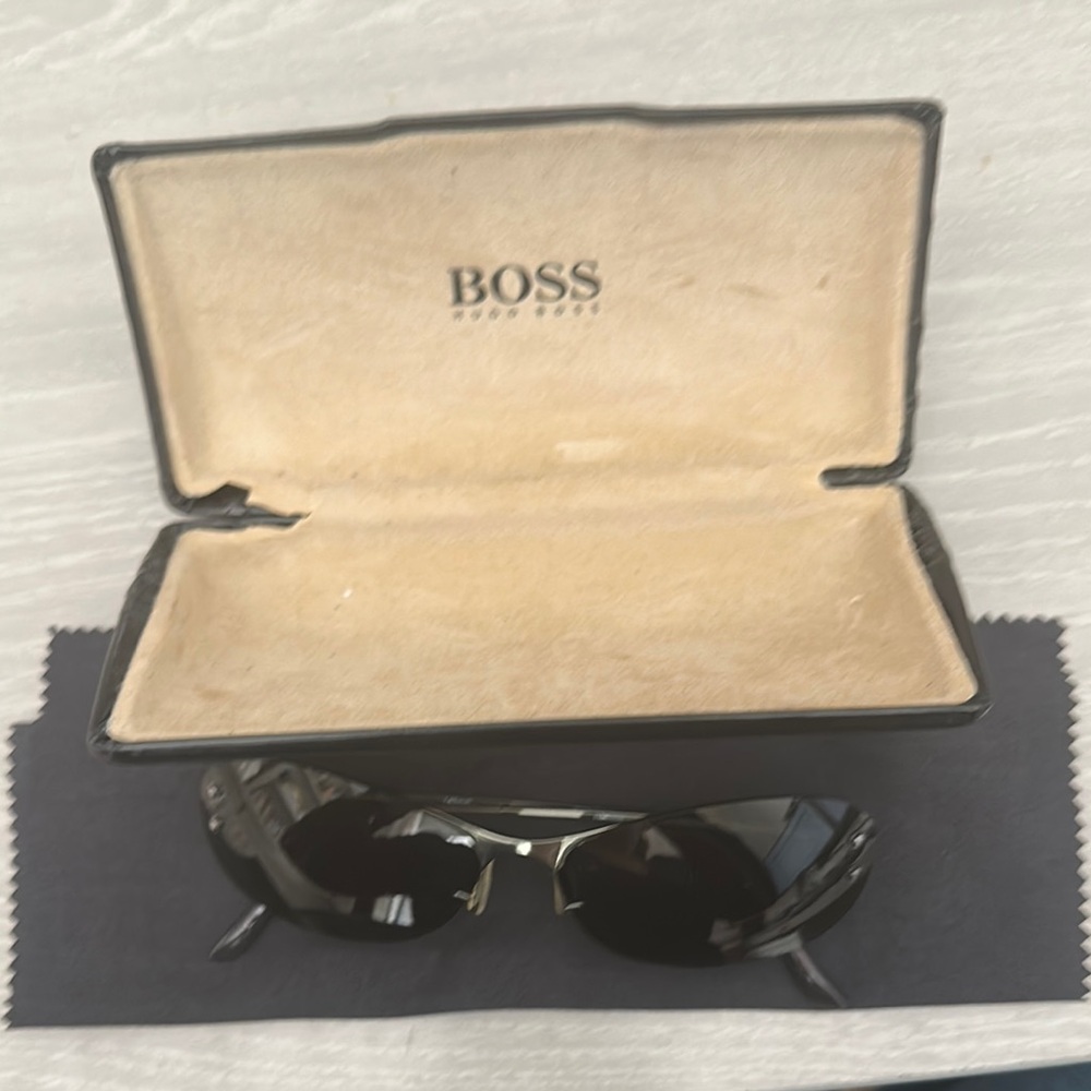 Boss Black Modern Wraparound Sunglasses